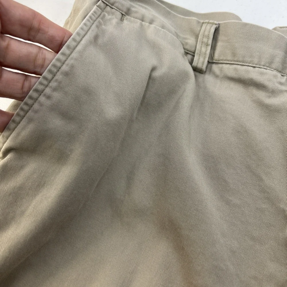 Polo‎ Ralph Lauren Classic Fit Khaki 100% Cotton Short Preppy Golf Size 36
